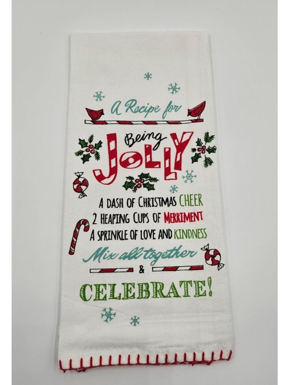 Kay Dee Designs Holiday Flour Sack Jolly Kitchen Towel Kitchy Christmas Decor